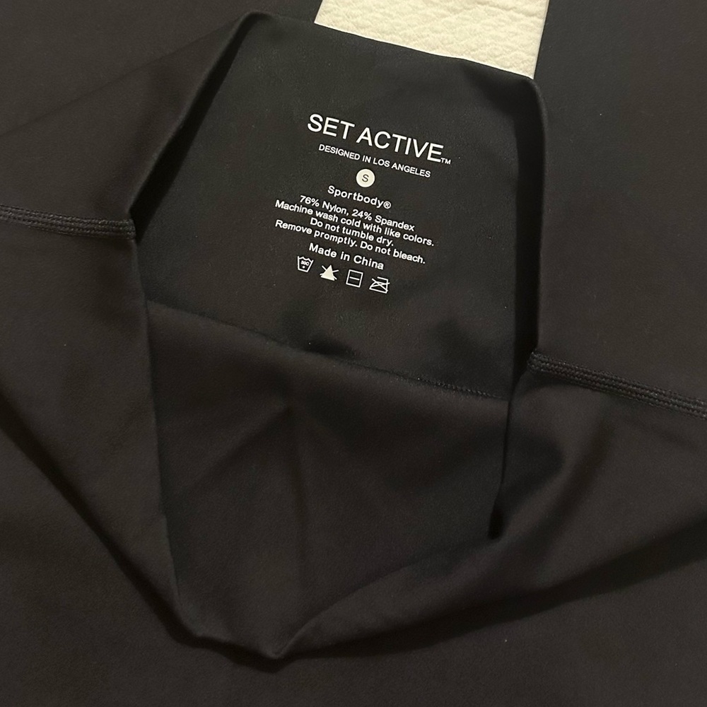 SET ACTIVE Sportbody Flare Legging - Black Small - Picture 5 of 6